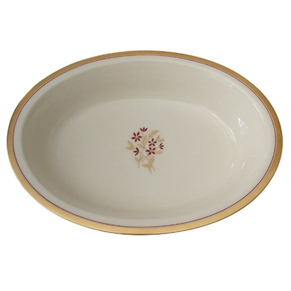 Vintage Lenox Bone China Nydia Oval Vegetable Bowl, 9.5" - Picture 1 of 9